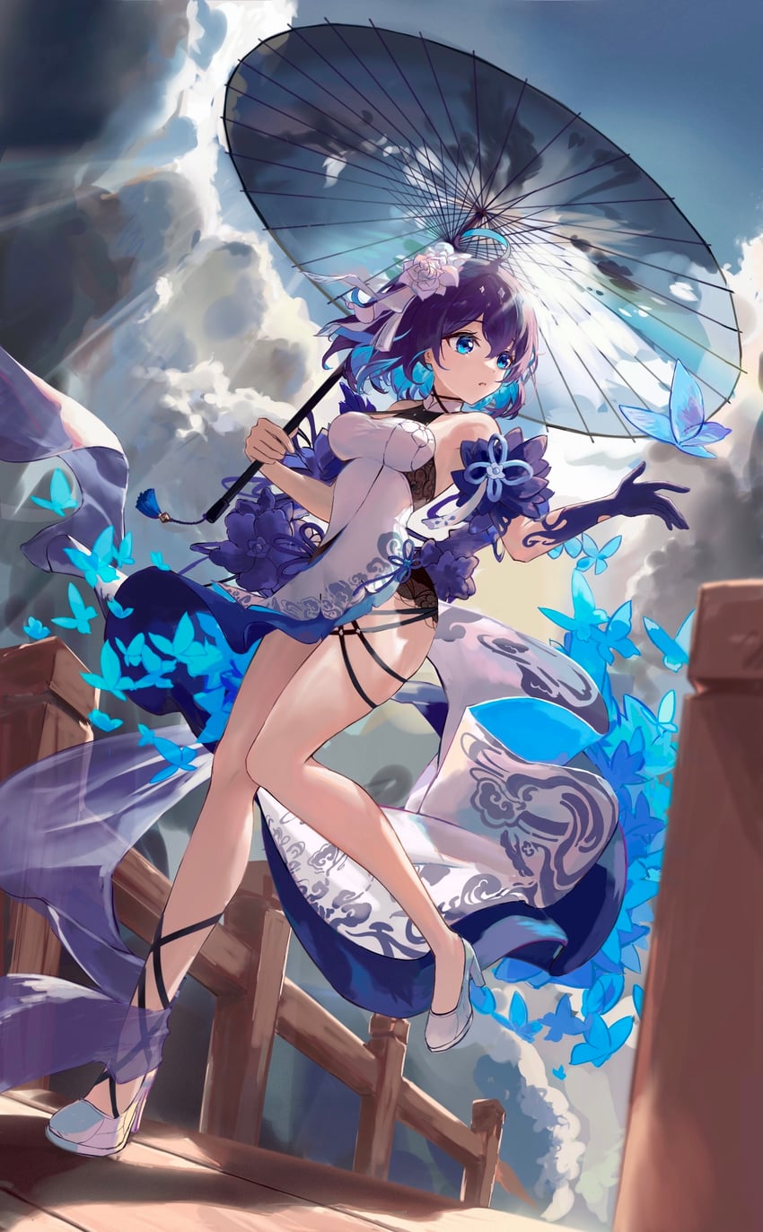 seele vollerei (honkai and 1 more) drawn by kun_kun