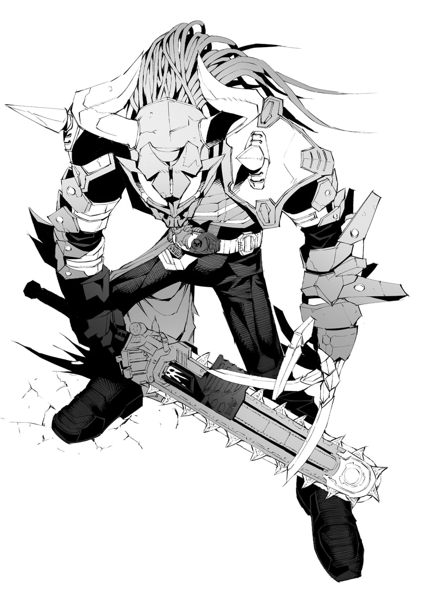 kamen rider buffa (kamen rider and 1 more) drawn by pobotto
