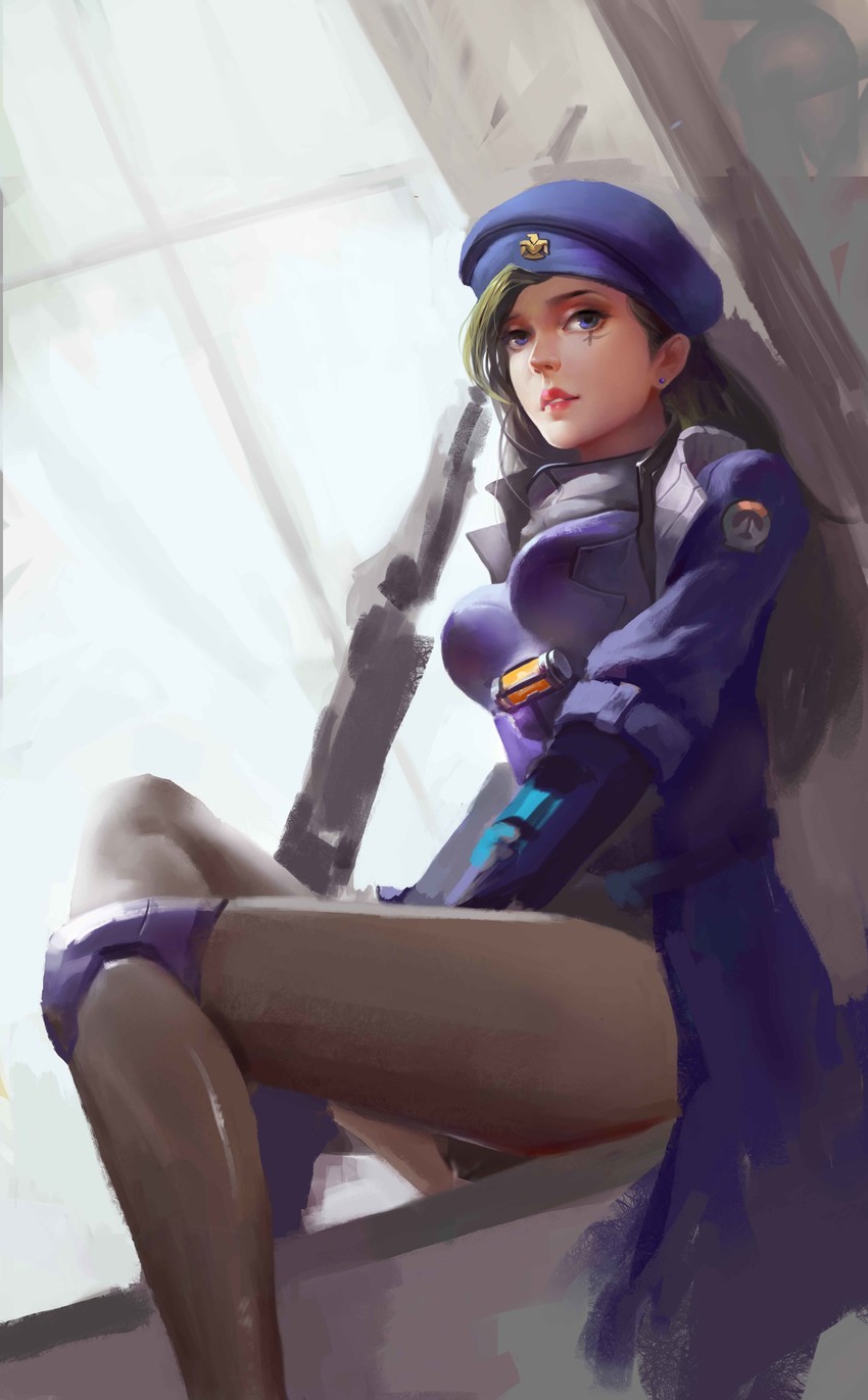 ana and captain amari (overwatch and 1 more) drawn by shangguan_wanyu