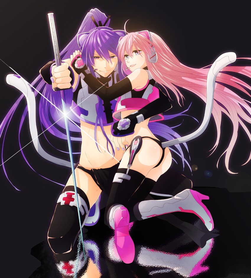 megurine luka, kamui gakupo, and kaito (vocaloid and 2 more) drawn by irono_(irtyu)