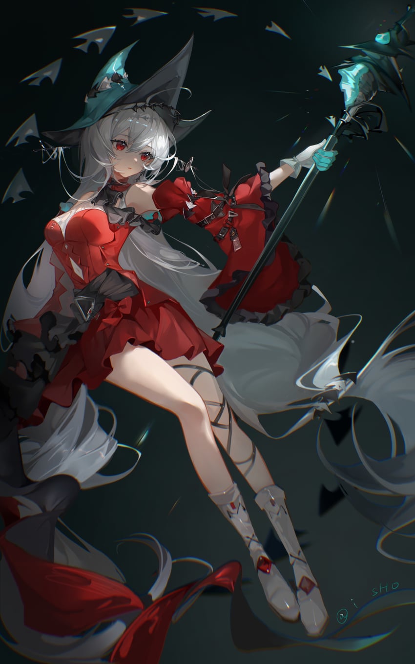 skadi and skadi the corrupting heart (arknights) drawn by isho7