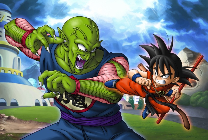 son goku, piccolo, and piccolo daimaou (dragon ball) drawn by maok_(okamokin1014)