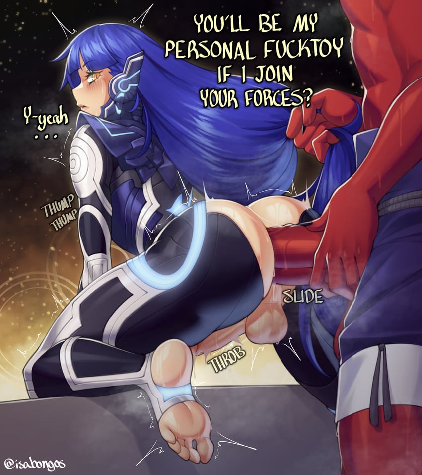 protagonist and oni (shin megami tensei and 1 more) drawn by isabongos