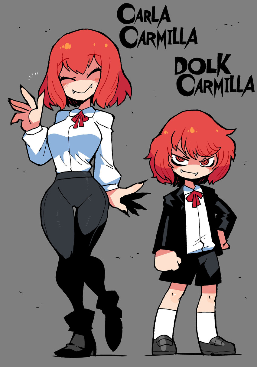 carla carmilla and dolk carmilla (noss & zakuro) drawn by rariatto_(ganguri)