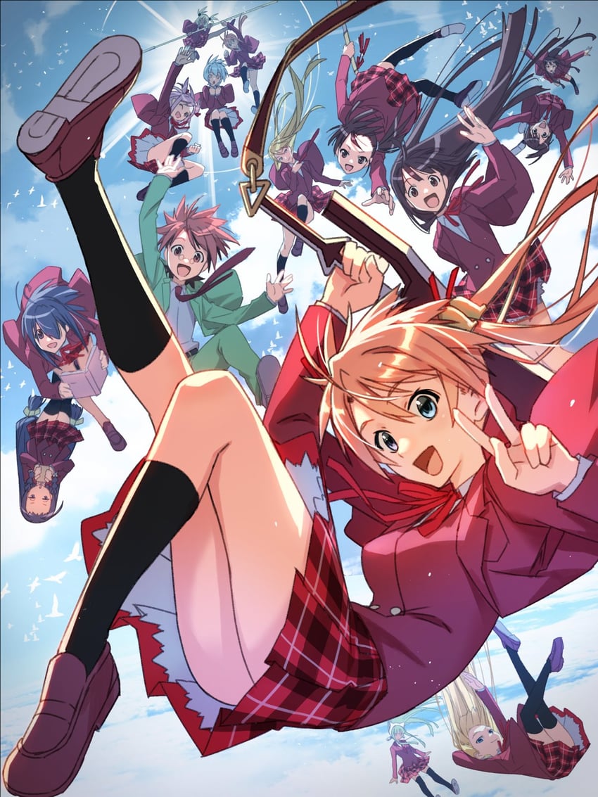 evangeline a.k. mcdowell, kagurazaka asuna, sakurazaki setsuna, miyazaki nodoka, ayase yue, and 10 more (mahou sensei negima!) drawn by akamatsu_ken