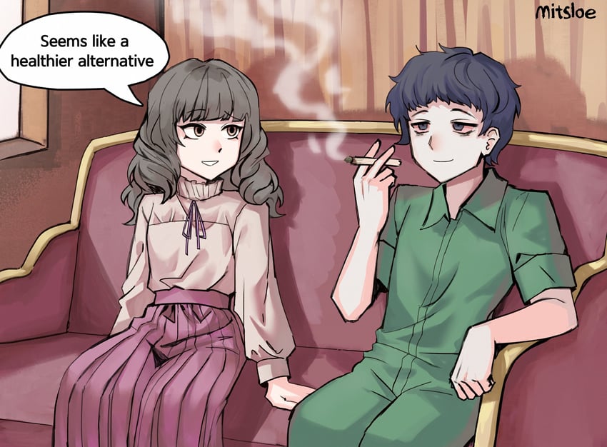 marina and levi (fear & hunger and 1 more) drawn by sakimitsloe