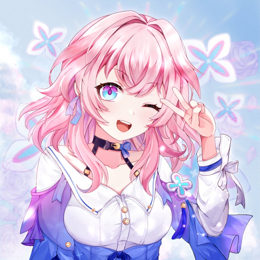 march 7th (honkai and 1 more) drawn by duwu_qian_xun_meng