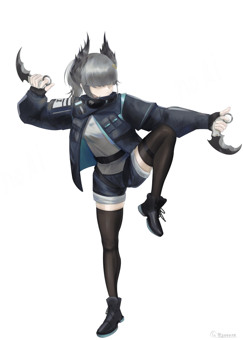 reserve operator specialist (arknights) drawn by myooork