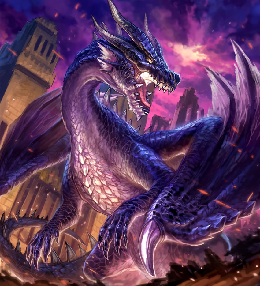 fatalis (monster hunter and 1 more) drawn by nasuno_posi