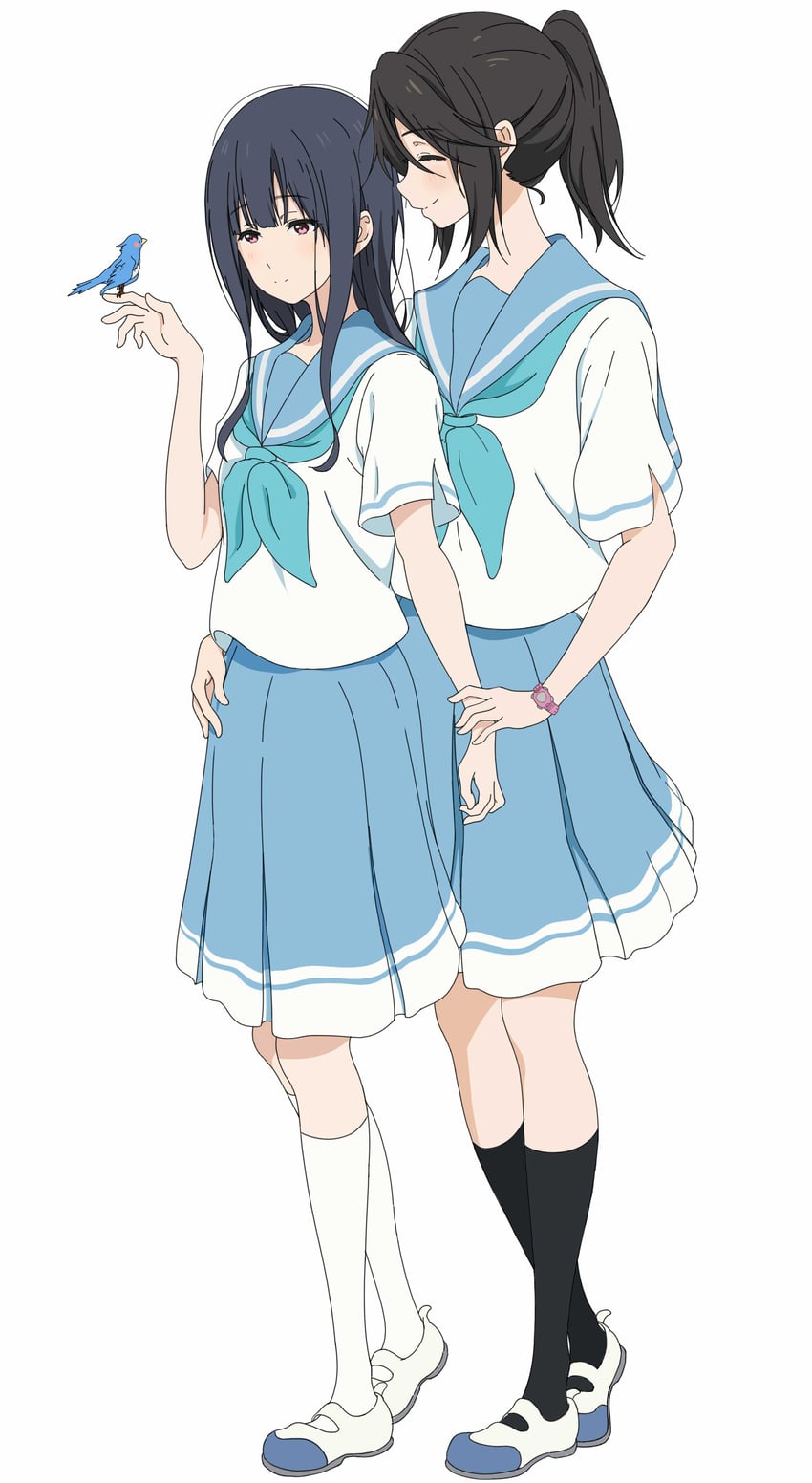 yoroizuka mizore and kasaki nozomi (hibike! euphonium and 1 more) drawn by hoshi_hara75