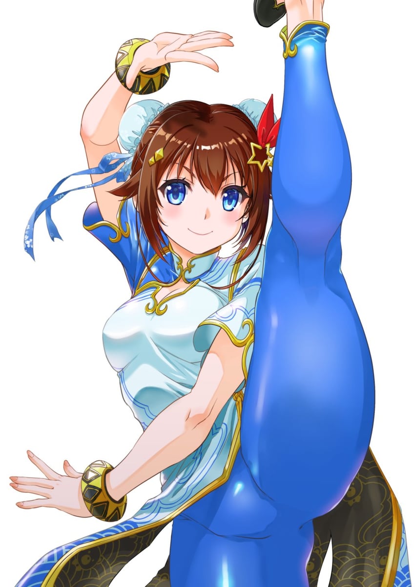 chun-li and tokino sora (hololive and 2 more) drawn by madcolorngr