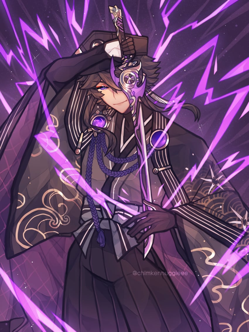 fukuda kiyoshi (original and 1 more) drawn by chimkennuggieee
