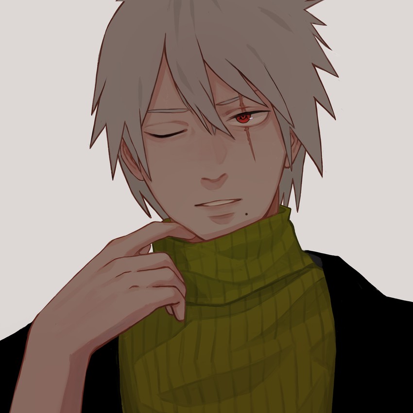 hatake kakashi (naruto and 1 more) drawn by datomato