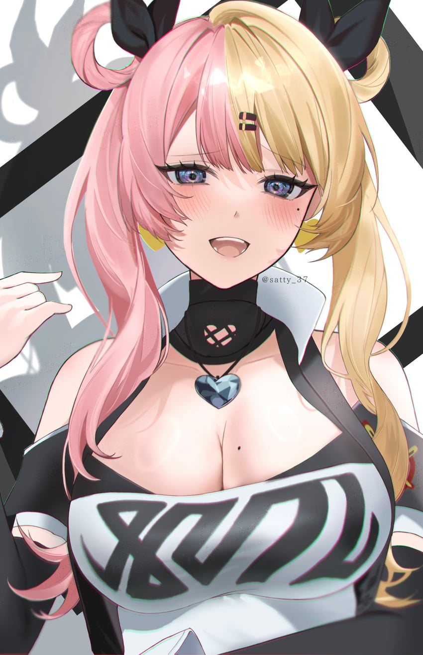 nicole demara and kotoka torahime (nijisanji and 2 more) drawn by satchi_(sattytabunnhenn)
