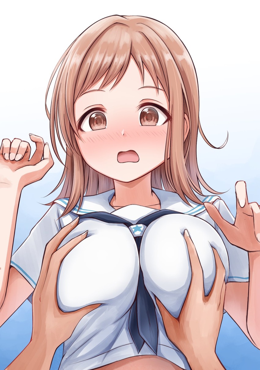 sakuragi mano (idolmaster and 1 more) drawn by warubo