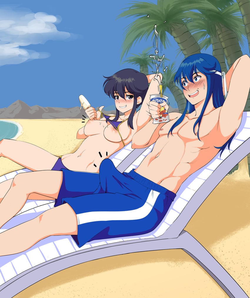 seliph and larcei (fire emblem and 2 more) drawn by rs40uchiha