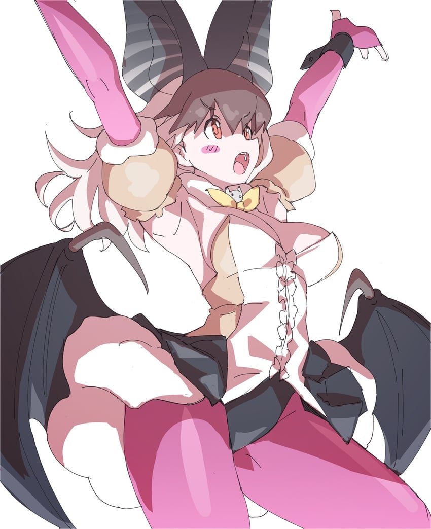 brown long-eared bat (kemono friends and 1 more) drawn by lowlandgorilla