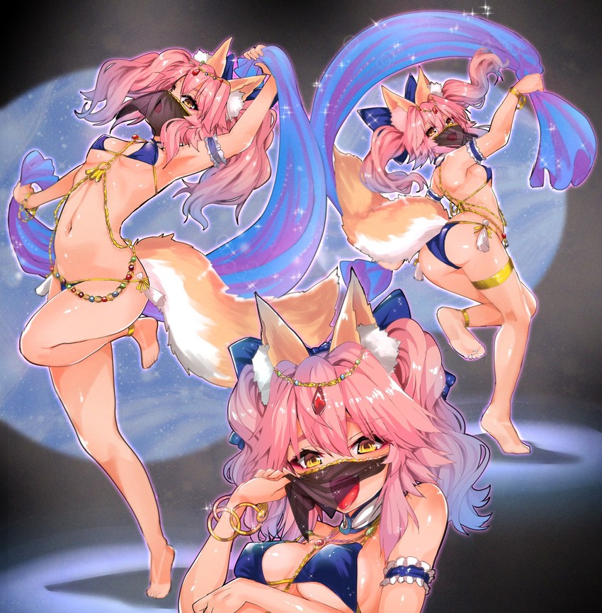 tamamo and tamamo no mae (fate and 3 more) drawn by wisespeak