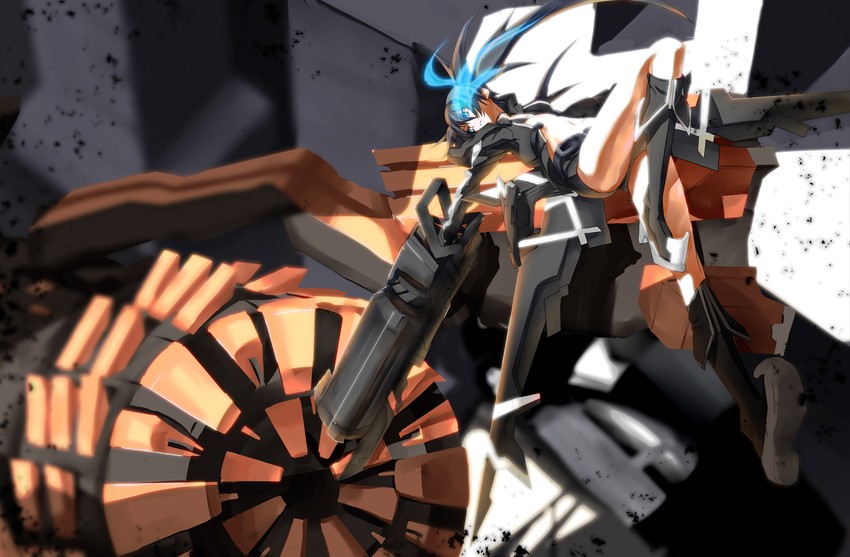 black rock shooter and stella (black rock shooter) drawn by tsuuhan