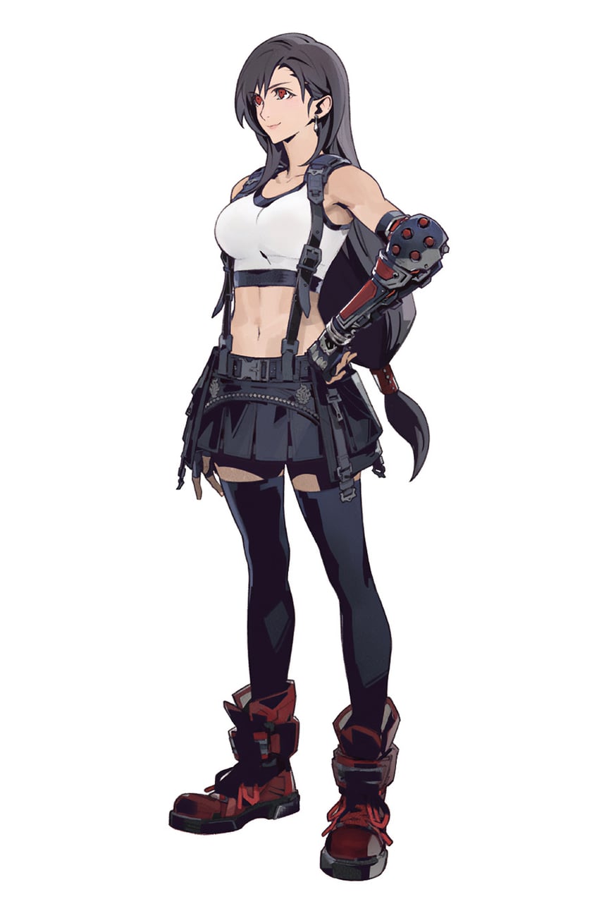 tifa lockhart (final fantasy and 2 more) drawn by fujise_lisa