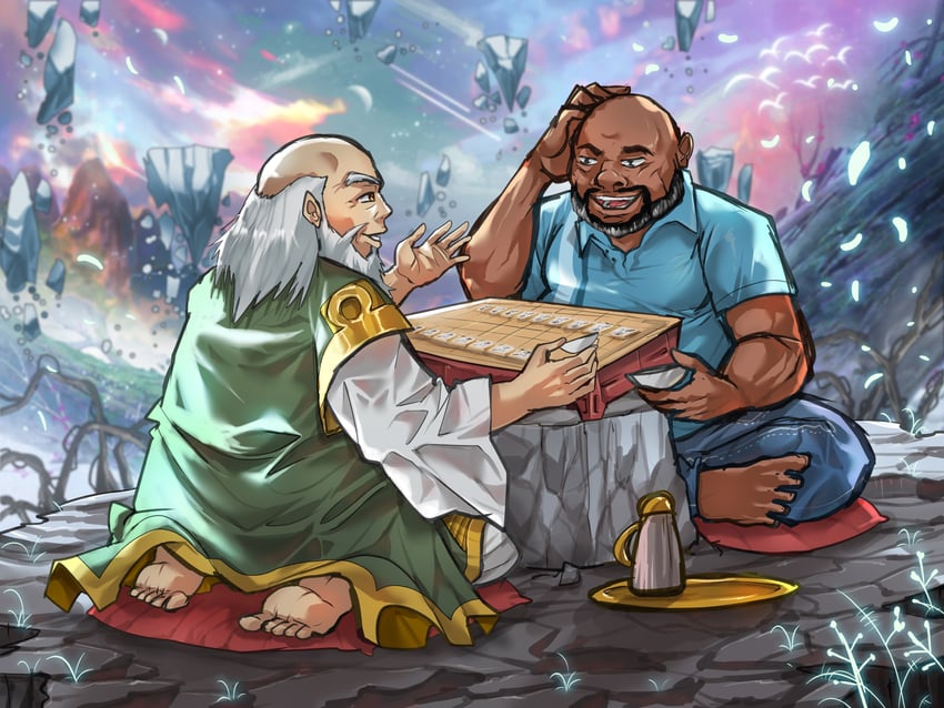 iroh and philip banks (avatar legends and 2 more) drawn by sajol_hasan