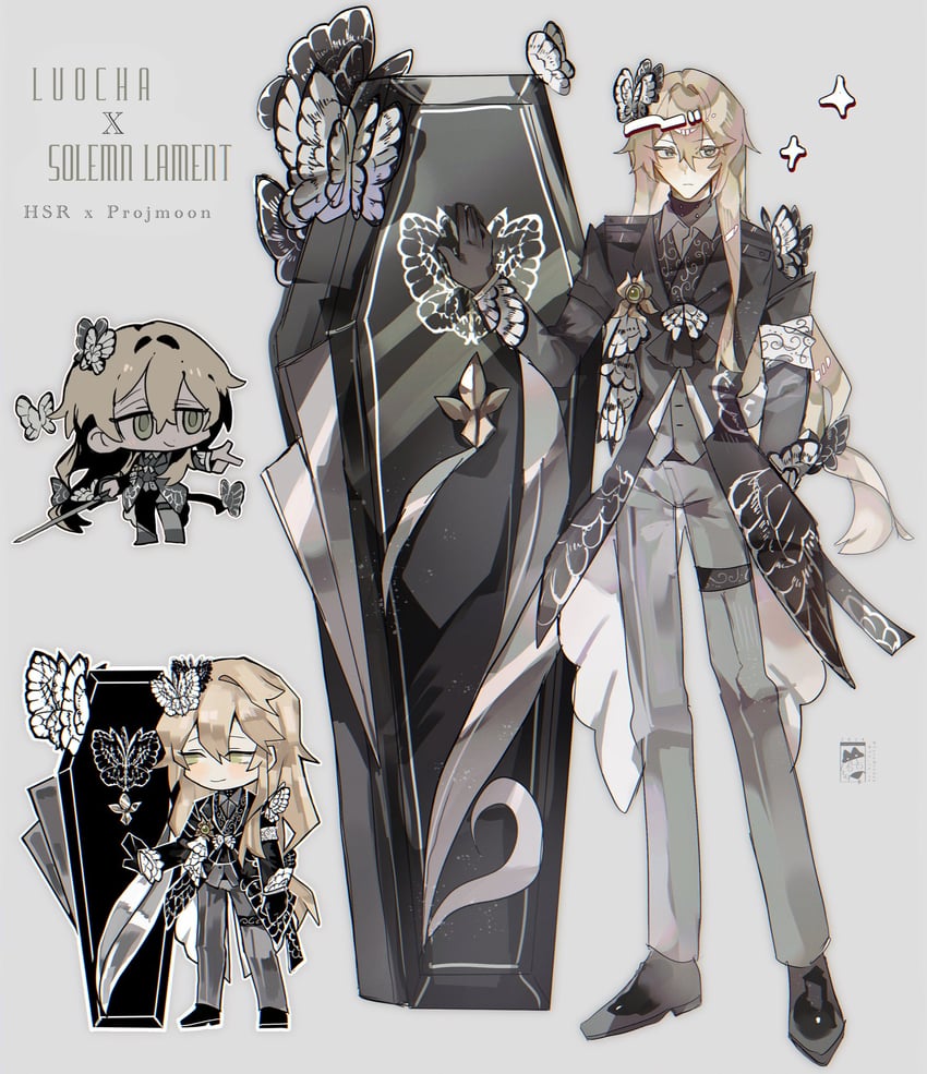 luocha (honkai and 3 more) drawn by toramledak