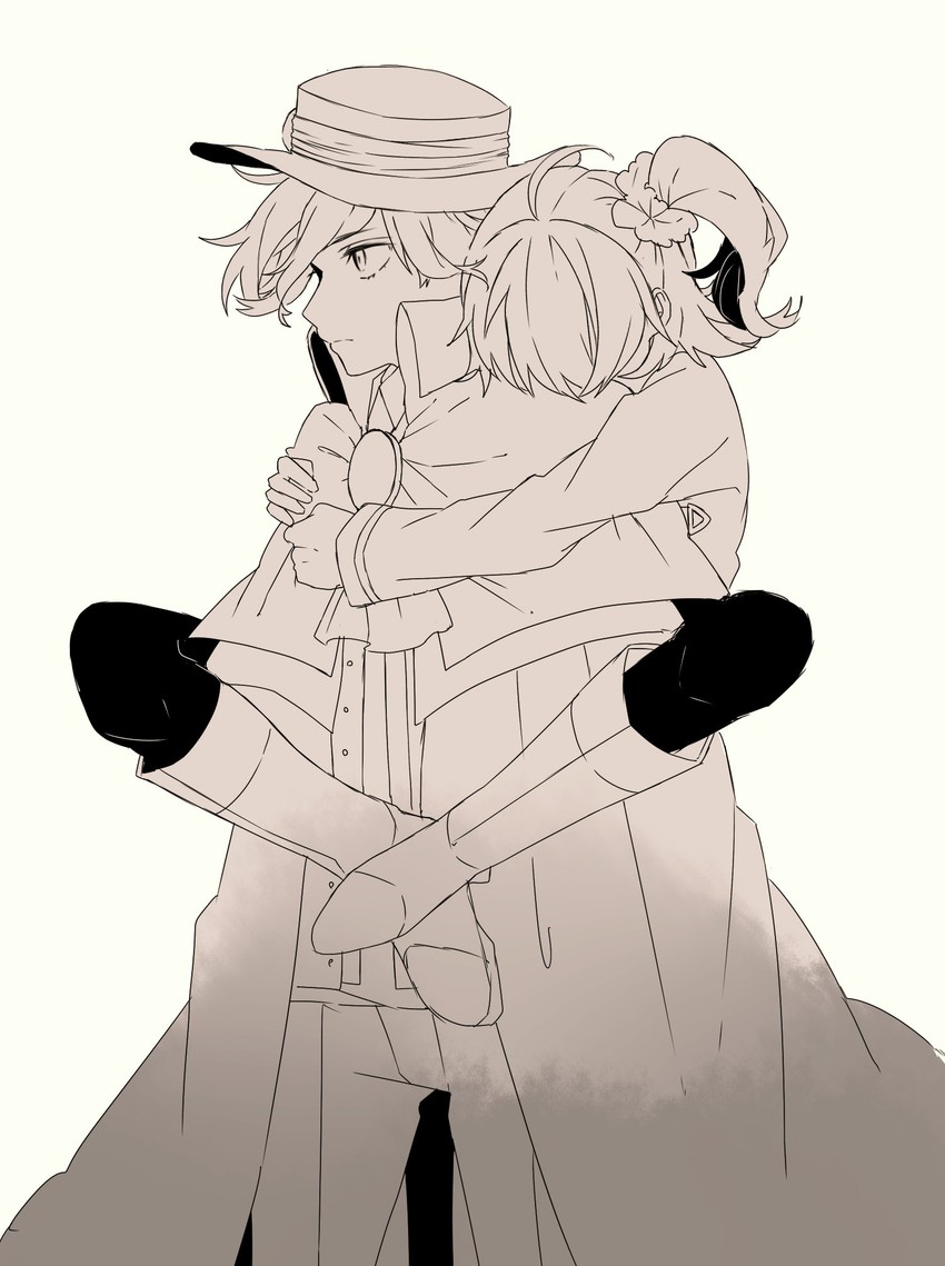 fujimaru ritsuka and edmond dantes (fate and 1 more) drawn by eiku