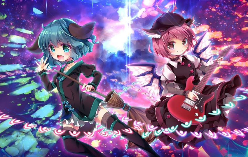 mystia lorelei and kasodani kyouko (touhou) drawn by enjoy_mix
