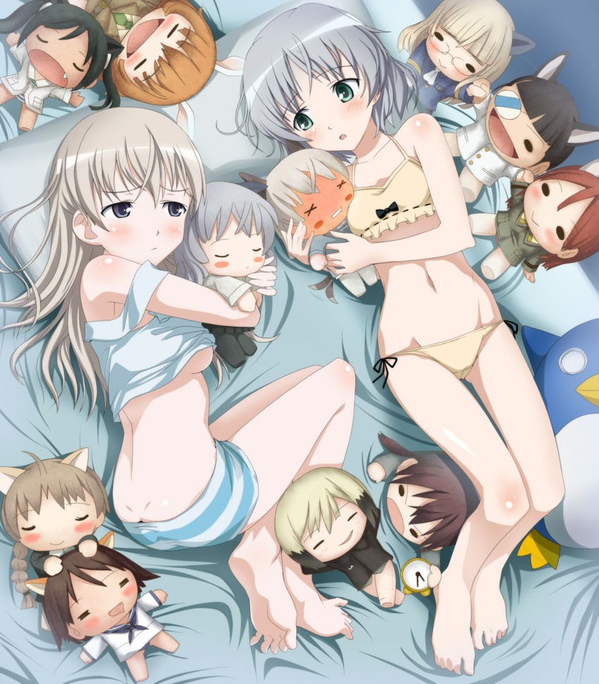 sanya v. litvyak, eila ilmatar juutilainen, miyafuji yoshika, erica hartmann, gertrud barkhorn, and 6 more (world witches series and 1 more) drawn by hi-ho-