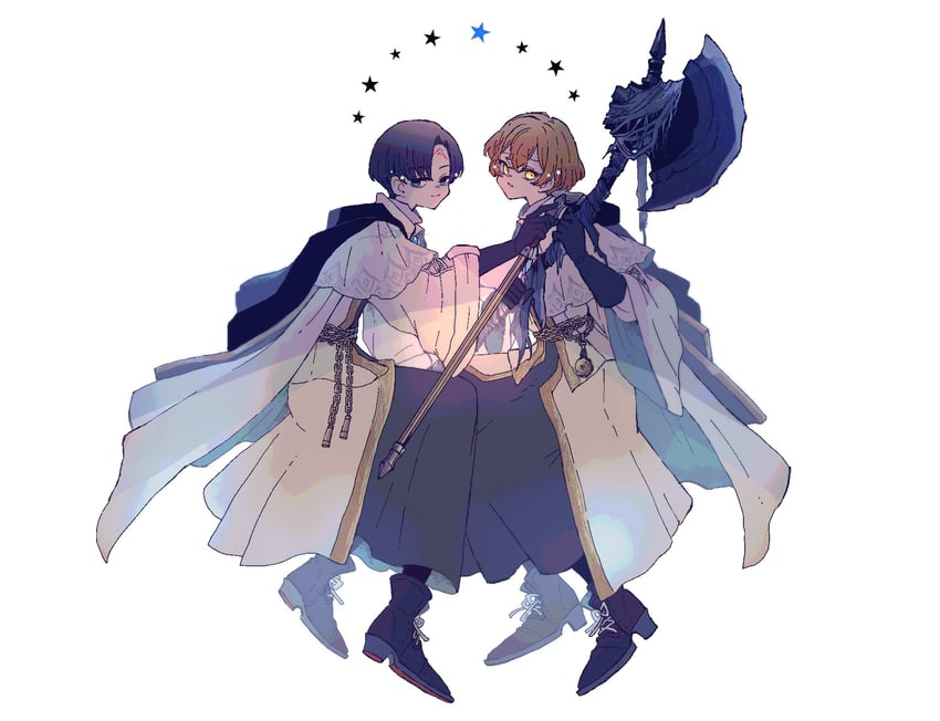 sinclair and demian (project moon and 1 more) drawn by nito
