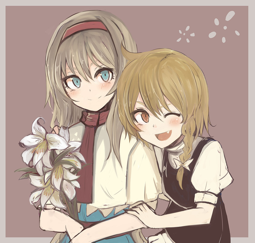 kirisame marisa and alice margatroid (touhou) drawn by necro_(nekurodayo)