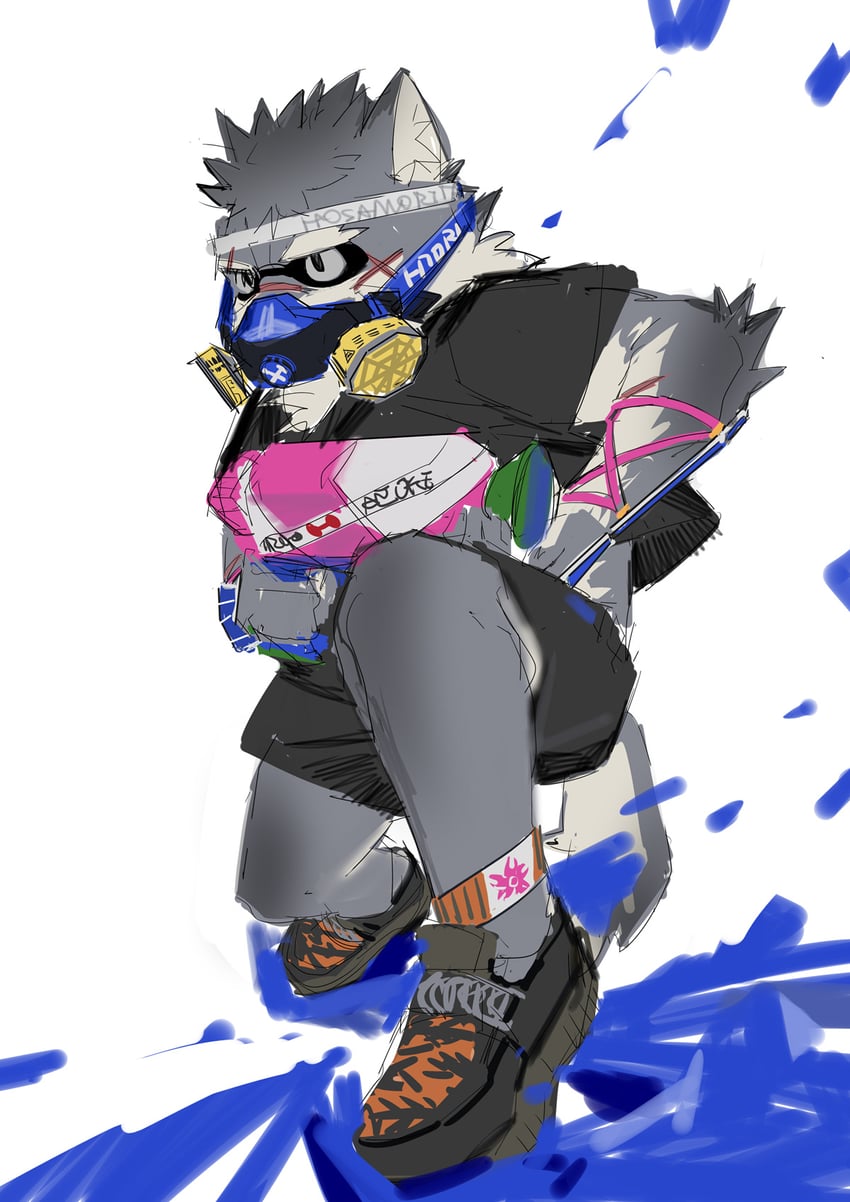 moritaka (splatoon and 1 more) drawn by quirrel_(gharnedanshyo)