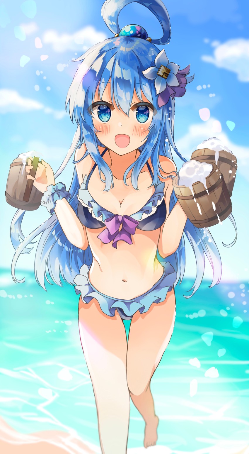 aqua (kono subarashii sekai ni shukufuku wo!) drawn by yuno_(suke_yuno)
