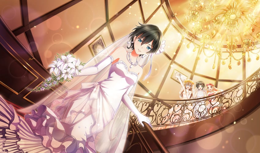 arihara tsubasa, kawakita tomoe, tsukumo kana, and aisaka koko (cinderella series and 1 more)