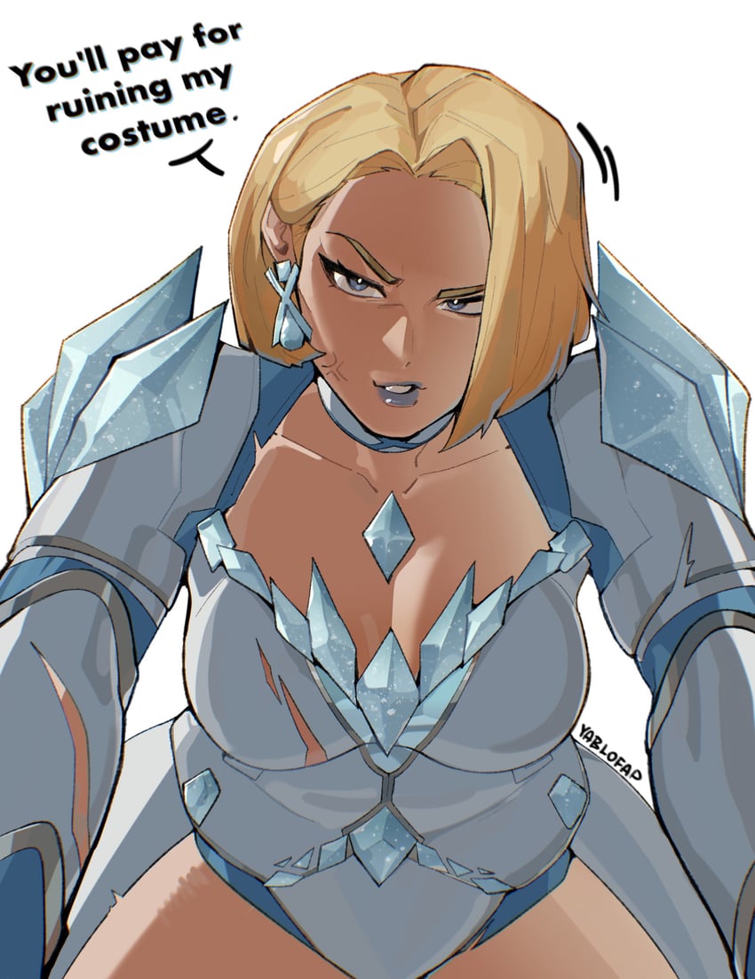 emma frost (marvel and 2 more) drawn by alohapz