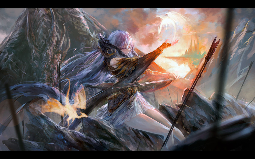 pixiv fantasia and 1 more drawn by archlich