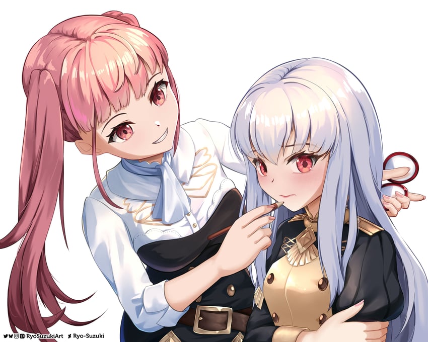 hilda valentine goneril and lysithea von ordelia (fire emblem and 1 more) drawn by ryo-suzuki