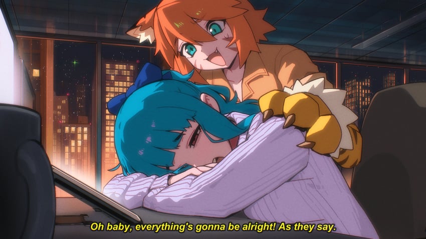 penny and tiger-chan (endless monday: dreams and deadlines) drawn by vertigris