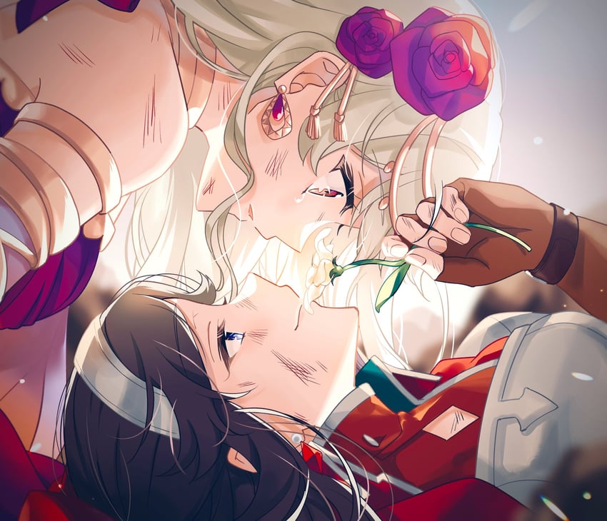 saijou claudine and tendou maya (shoujo kageki revue starlight and 1 more) drawn by nijiko_(c2cs4q)