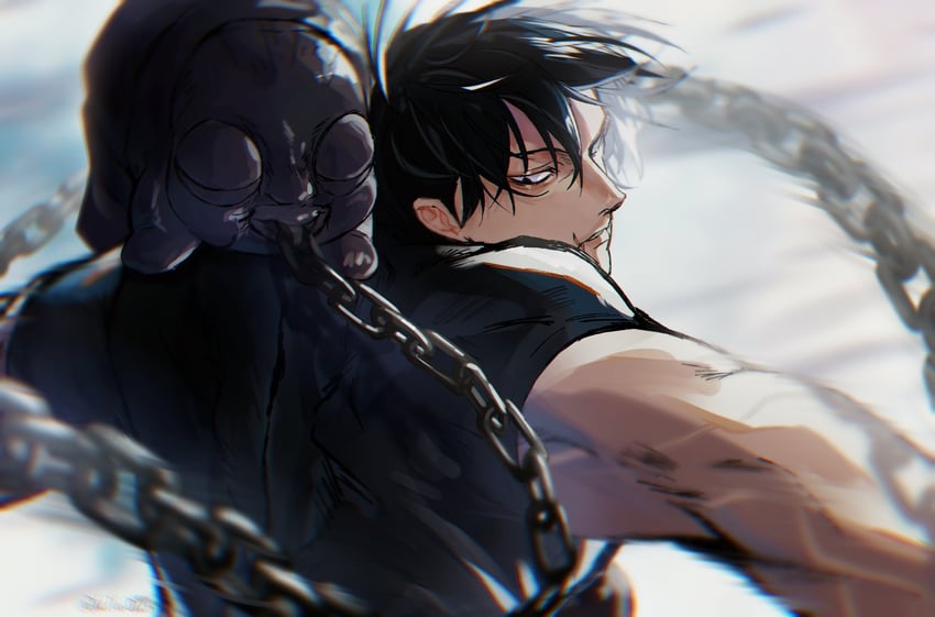 fushiguro touji and inventory curse (jujutsu kaisen) drawn by lailu