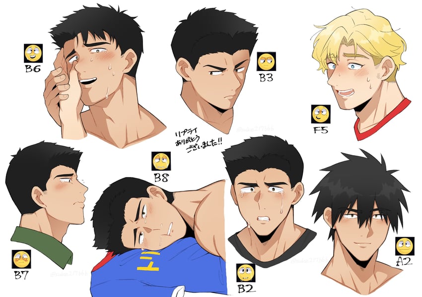 ao isami and lewis smith (yuuki bakuhatsu bang bravern) drawn by karisuke