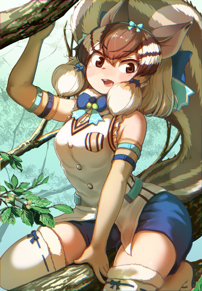 siberian chipmunk (kemono friends and 1 more) drawn by okyao