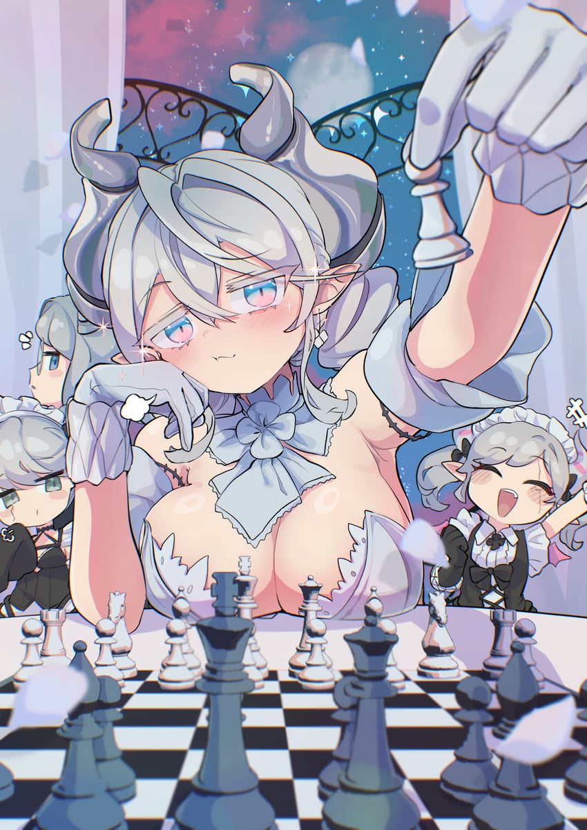 lovely labrynth of the silver castle, arianna the labrynth servant, arianne the labrynth servant, and arias the labrynth butler (yu-gi-oh!) drawn by c_civciv