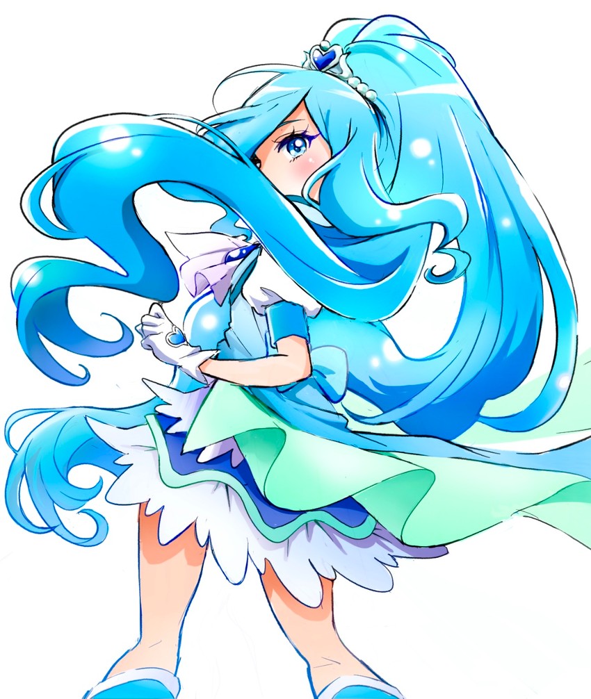 sawaizumi chiyu and cure fontaine (precure and 1 more) drawn by pre221b
