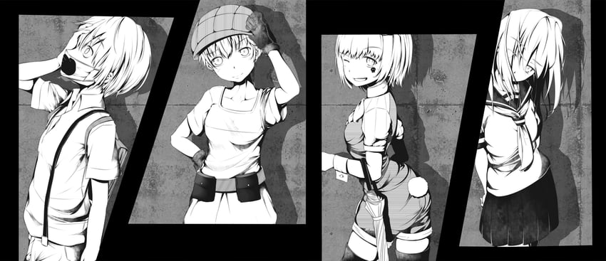 seike taroumaru, iizumi rita, sakuragi naruha, and yakumaru itsuki (toaru majutsu no index and 1 more) drawn by shin_(highest1192)