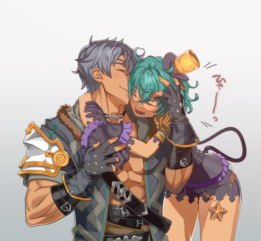 pandoria and zeke von genbu (xenoblade chronicles and 1 more) drawn by natto_soup