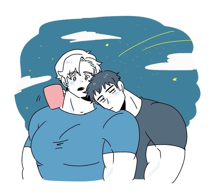 ao isami and lewis smith (yuuki bakuhatsu bang bravern) drawn by paya_genko_man
