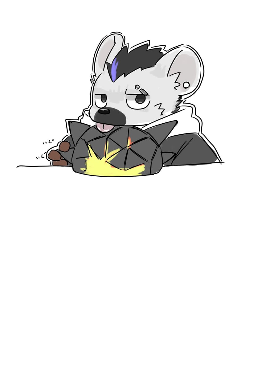spot and originium slug (arknights) drawn by mimizuku_kemo