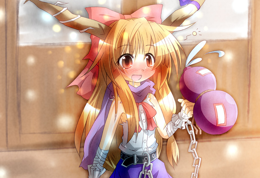 ibuki suika (touhou) drawn by yurume_atsushi