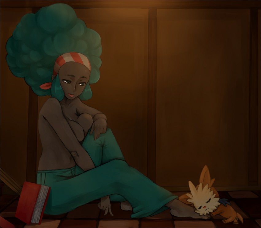 lillipup and lenora (pokemon and 1 more) drawn by madarame